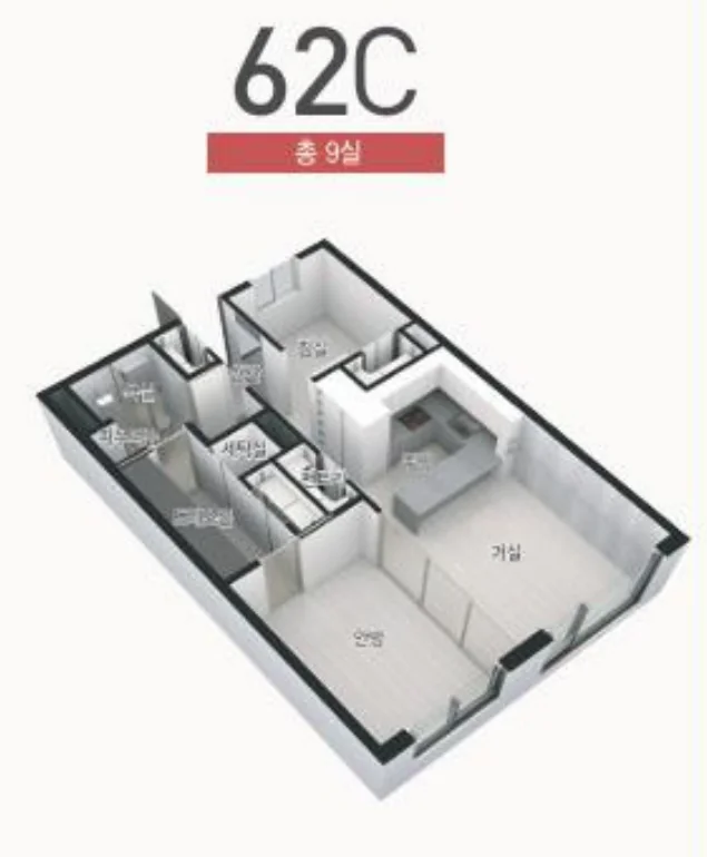 62C 타입 평면도 (1차)